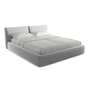 Bed met opbergruimte 200 x 228 – velours – grijs – MILANO Bed met opbergruimte 200 x 228 – velours – grijs – MILANO