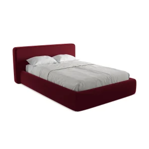 Bed met opbergruimte 180 x 225 – velours – bourgondië – FIRENZE Bed met opbergruimte 180 x 225 – velours – bourgondië – FIRENZE