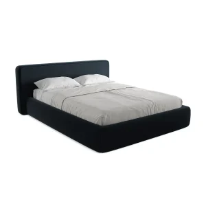 Bed met opbergruimte 200 x 225 – velours – koningsblauw – FIRENZE Bed met opbergruimte 200 x 225 – velours – koningsblauw – FIRENZE