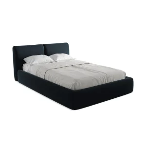 Bed met opbergruimte 160 x 228 – velours – koningsblauw – MILANO Bed met opbergruimte 160 x 228 – velours – koningsblauw – MILANO