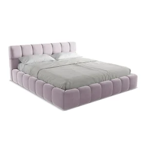 Bed met opbergruimte 200 x 228 – velours – lavendel – ROMA Bed met opbergruimte 200 x 228 – velours – lavendel – ROMA
