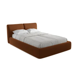 Bed met opbergruimte 160 x 228 – velours – terracotta – MILANO Bed met opbergruimte 160 x 228 – velours – terracotta – MILANO