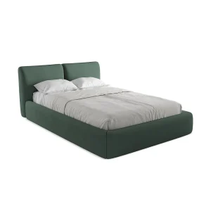 Bed met opbergruimte 160 x 228 – chenille stof – groente – MILANO Bed met opbergruimte 160 x 228 – chenille stof – groente – MILANO