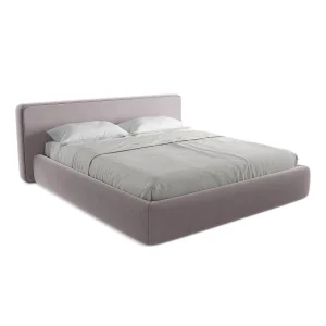 Bed met opbergruimte 220 x 225 – velours – lavendel – FIRENZE Bed met opbergruimte 220 x 225 – velours – lavendel – FIRENZE