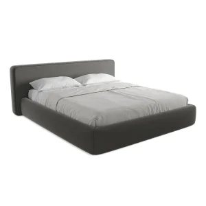 Bed met opbergruimte 220 x 225 – velours – staal – FIRENZE Bed met opbergruimte 220 x 225 – velours – staal – FIRENZE