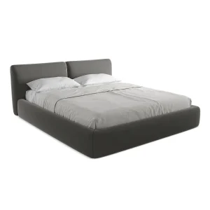 Bed met opbergruimte 200 x 228 – velours – staal – MILANO Bed met opbergruimte 200 x 228 – velours – staal – MILANO