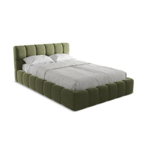 Bed met opbergruimte 160 x 228 – velours – olijf – ROMA Bed met opbergruimte 160 x 228 – velours – olijf – ROMA