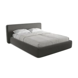 Bed met opbergruimte 200 x 225 – velours – staal – FIRENZE Bed met opbergruimte 200 x 225 – velours – staal – FIRENZE