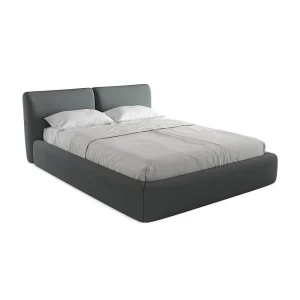 Bed met opbergruimte 180 x 228 – chenille stof – grafiet – MILANO Bed met opbergruimte 180 x 228 – chenille stof – grafiet – MILANO