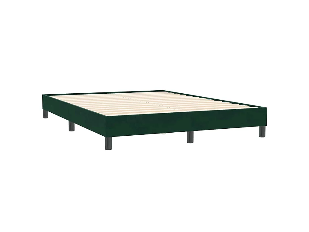 Bedframe zonder matras 160x210 cm fluweel donkergroen