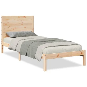 Bedframe extra lang zonder matras massief hout 90×220 cm Bedframe extra lang zonder matras massief hout 90×220 cm