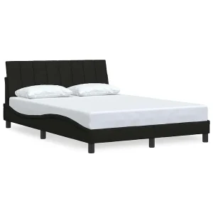 Bedframe zonder matras "Hanko" 120×200 cm stof zwart Bedframe zonder matras "Hanko" 120×200 cm stof zwart