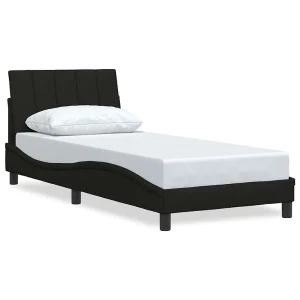 Bedframe zonder matras "Hanko" 90×190 cm stof zwart
