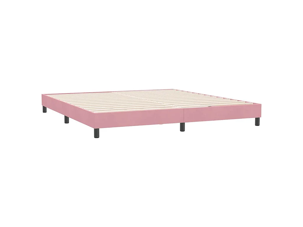 Bedframe zonder matras 180x210 cm fluweel roze