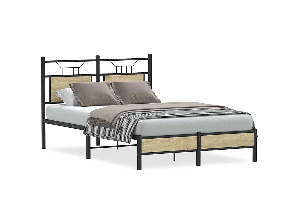 Bedframe zonder matras hout sonoma eikenkleurig 120x200 cm