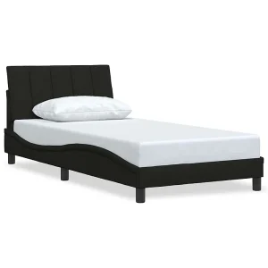 Bedframe zonder matras "Hanko" 100×200 cm stof zwart Bedframe zonder matras "Hanko" 100×200 cm stof zwart