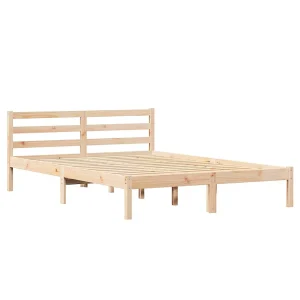 Bedframe Bruin 215,5 x 165,5 x 69,5 cm Massief Vurenhout