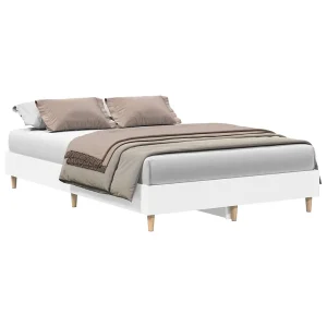 Bedframe zonder matras 140×190 cm spaanplaat wit Bedframe zonder matras 140×190 cm spaanplaat wit