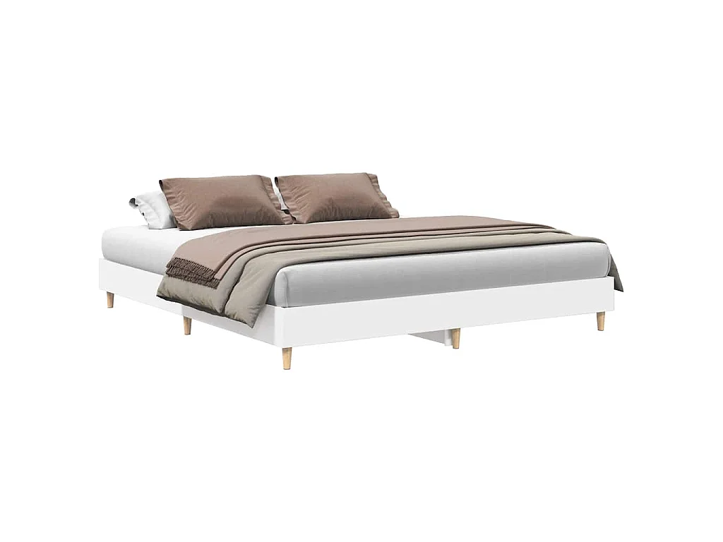 Bedframe zonder matras 180x200 cm spaanplaat wit