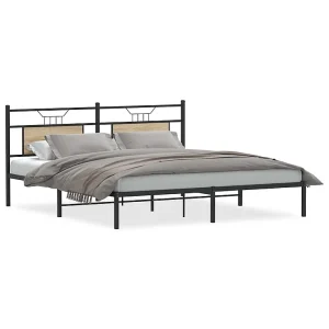 Bedframe zonder matras 183x213cm spaanplaat sonoma eikenkleurig Bedframe zonder matras 183x213cm spaanplaat sonoma eikenkleurig