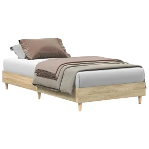 Bedframe zonder matras 100x200cm spaanplaat sonoma eikenkleurig Bedframe zonder matras 100x200cm spaanplaat sonoma eikenkleurig