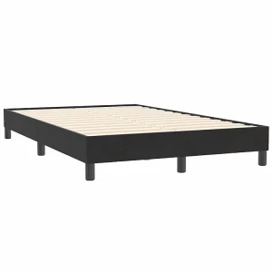 Bedframe zonder matras 120×210 cm fluweel zwart Bedframe zonder matras 120×210 cm fluweel zwart