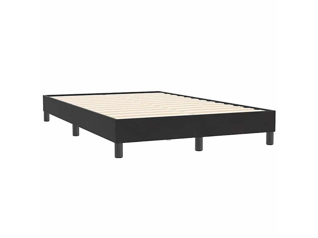 Bedframe zonder matras 120x210 cm fluweel zwart