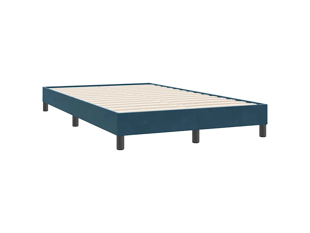 Bedframe zonder matras 120x220 cm fluweel donkerblauw