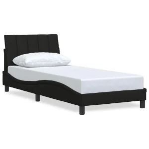 Bedframe zonder matras "Hanko" 80×200 cm stof zwart
