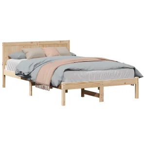 Bedframe Bruin 120 x 200 cm Massief grenenhout Bedframe Bruin 120 x 200 cm Massief grenenhout