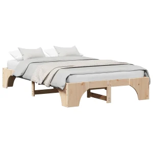 Bedframe Naturel 135 x 190 cm Massief grenenhout Bedframe Naturel 135 x 190 cm Massief grenenhout