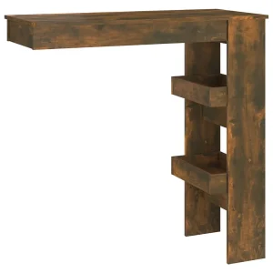 Bartafel wandgemonteerd 102x45x103,5 cm bewerkt hout eikenkleur Bartafel wandgemonteerd 102x45x103,5 cm bewerkt hout eikenkleur