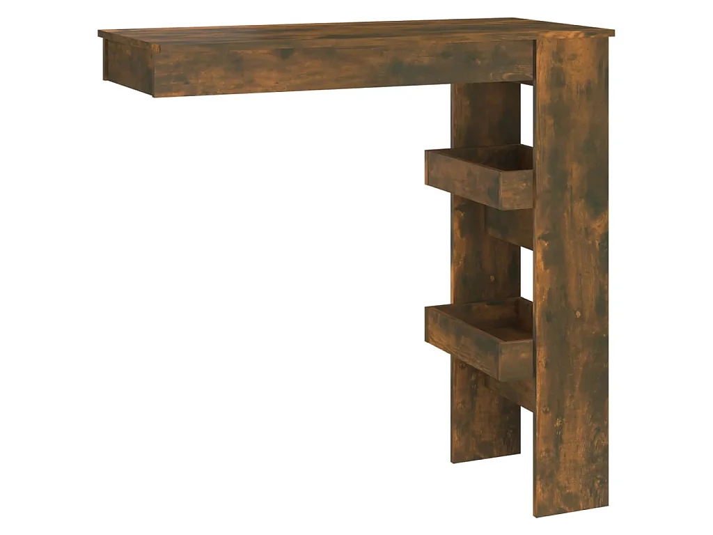Bartafel wandgemonteerd 102x45x103,5 cm bewerkt hout eikenkleur