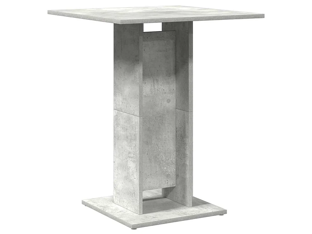 Bistrotafel 60x60x75 cm bewerkt hout betongrijs