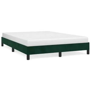 Bedframe zonder matras 140×190 cm fluweel donkergroen Bedframe zonder matras 140×190 cm fluweel donkergroen