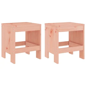 Barkrukken 2 st 40x36x45 cm massief douglashout Barkrukken 2 st 40x36x45 cm massief douglashout
