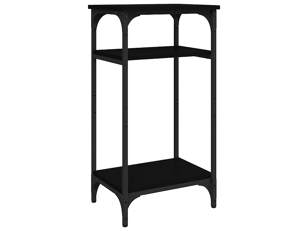 Bijzettafel 40x30x75 cm bewerkt hout zwart