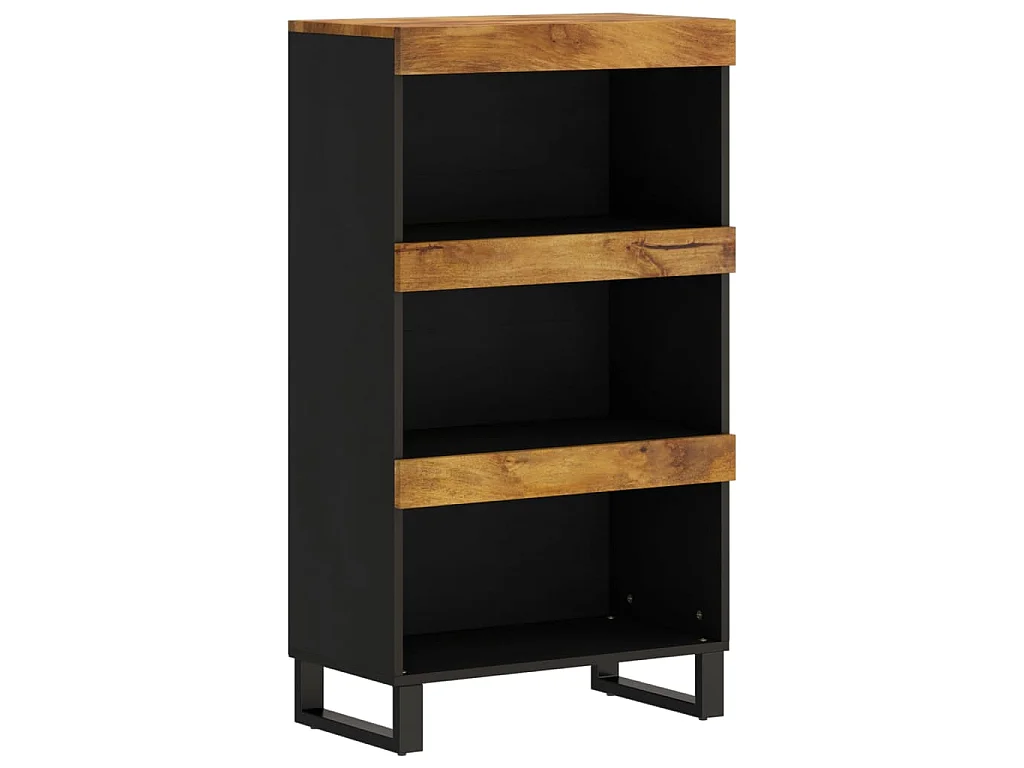 Bijzetkast 60x33x107 cm massief mangohout