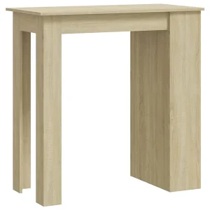 Bartafel met opbergrek 102x50x103,5cm bewerkt hout sonoma eiken Bartafel met opbergrek 102x50x103,5cm bewerkt hout sonoma eiken