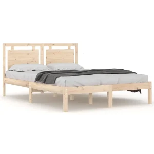 Bedframe massief hout 200×200 cm