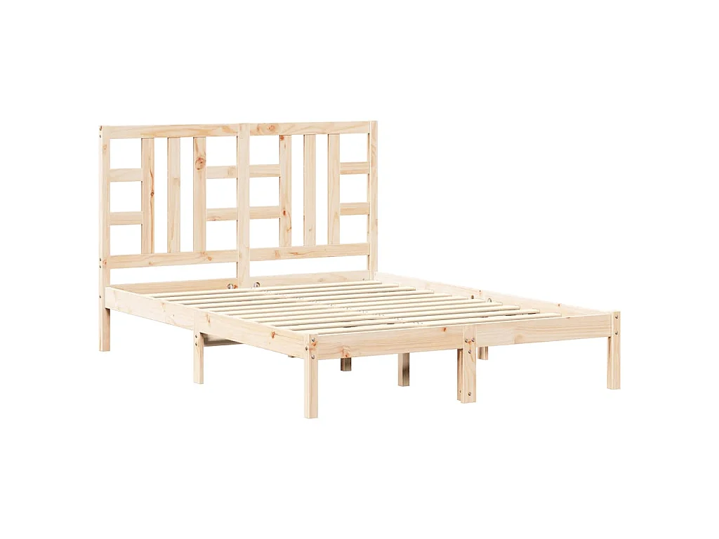 Bedframe massief hout 135x190 cm