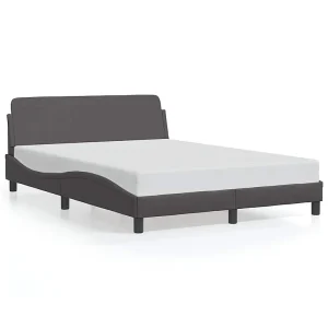 Bedframe "Dover" kunstleer grijs 140×200 cm