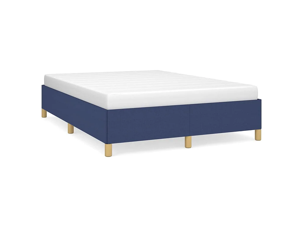 Bedframe zonder matras stof blauw 140x190 cm