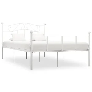 Bedframe metaal wit 160×200 cm Bedframe metaal wit 160×200 cm