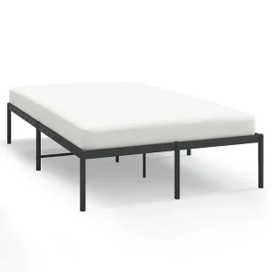 Bedframe metaal zwart 120×190 cm Bedframe metaal zwart 120×190 cm
