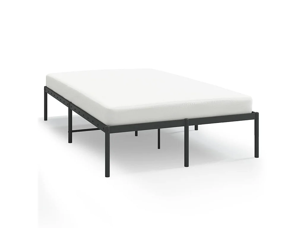 Bedframe metaal zwart 120x190 cm