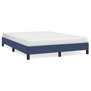 Bedframe zonder matras stof blauw 140×190 cm Bedframe zonder matras stof blauw 140×190 cm