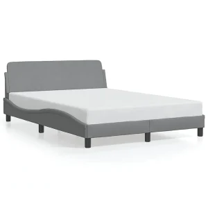 Bedframe "Dover" stof lichtgrijs 140×200 cm Bedframe "Dover" stof lichtgrijs 140×200 cm