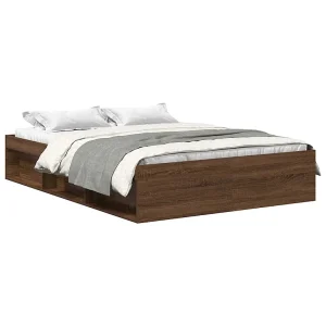Bedframe bruin eikenkleur 120×200 cm Bedframe bruin eikenkleur 120×200 cm