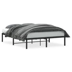 Bedframe metaal zwart 140×190 cm Bedframe metaal zwart 140×190 cm